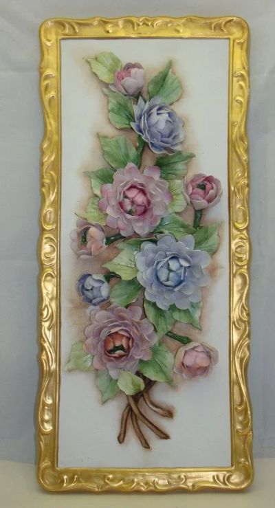 Лот: 18941089. Фото: 1. Capodimonte панно фарфоровое винтажное... Другое (антиквариат)