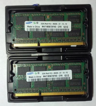 Лот: 6828903. Фото: 1. sodimm DDR3 4GB (2ШТ по 2048MB... Оперативная память