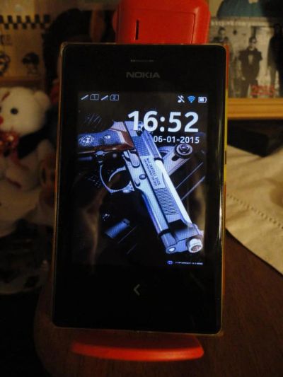 Лот: 4933495. Фото: 1. Смартфон Nokia Asha 503 Yellow... Смартфоны