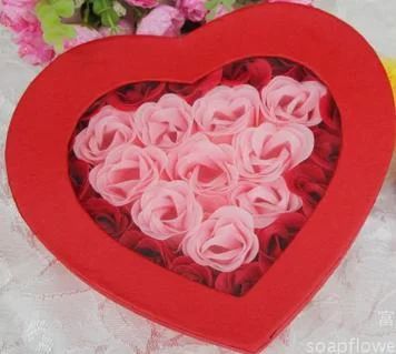 Лот: 6889892. Фото: 1. Сердце Роза мыльная (подарочная... Искусственные и сувенирные цветы