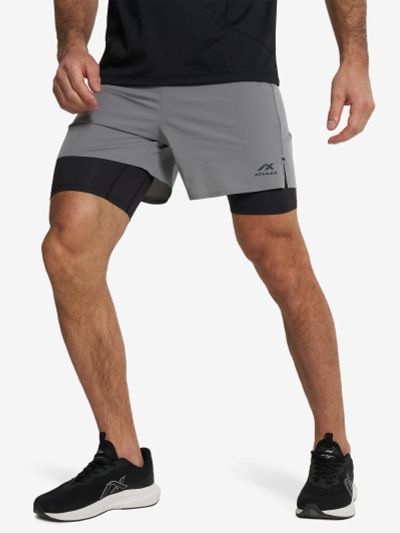 Лот: 25543470. Фото: 1. Шорты мужские Athlex, Серый. Шорты