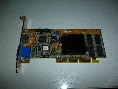 Лот: 1621578. Фото: 1. AGP видеокарта ASUS AGP-V7100... Видеокарты