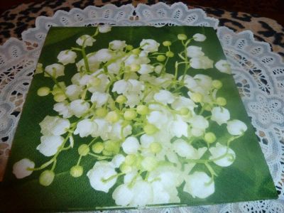 Лот: 3569432. Фото: 1. Салфетка для декупажа ''Ландыши... Декупаж