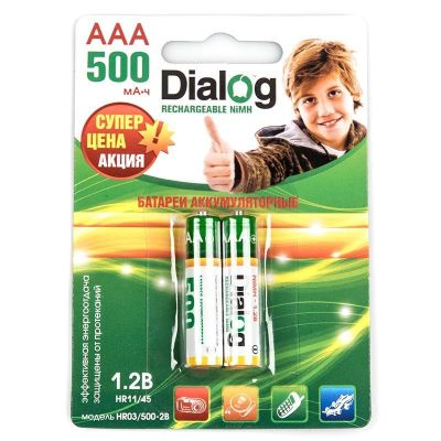Лот: 12123023. Фото: 1. Аккумулятор Dialog 500 R03 BL... Батарейки, аккумуляторы, элементы питания