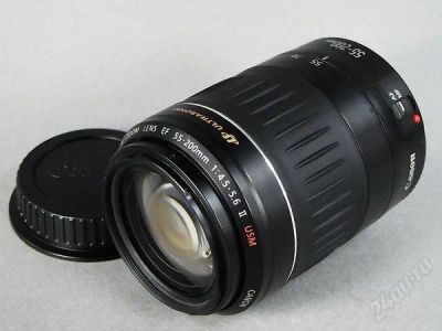 Лот: 2738752. Фото: 1. CANON EF 55-200 MM 1: 4.5-5.6... Объективы