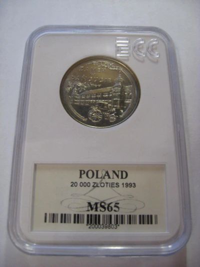 Лот: 6301622. Фото: 1. Польша, 20000 злотых 1993 года... Европа