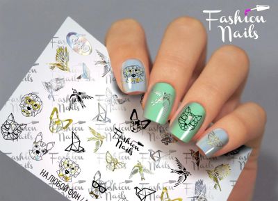 Лот: 12017335. Фото: 1. слайдер дизайн fashion nails galaxy... Украшения, дизайн ногтей
