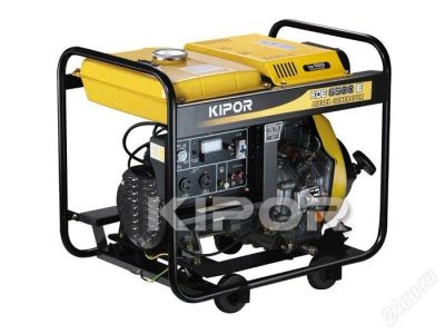 Лот: 750633. Фото: 1. Дизель-генератор KIPOR KDE6500X. Другое (садовый инструмент и инвентарь)