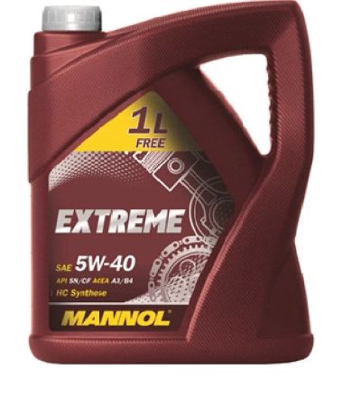 Лот: 14493426. Фото: 1. MANNOL Extreme SAE 5W-40 5L (4... Масла, жидкости