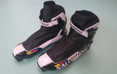 Лот: 11309655. Фото: 1. Ботинки лыжные Salomon S-Lab Skate. Ботинки