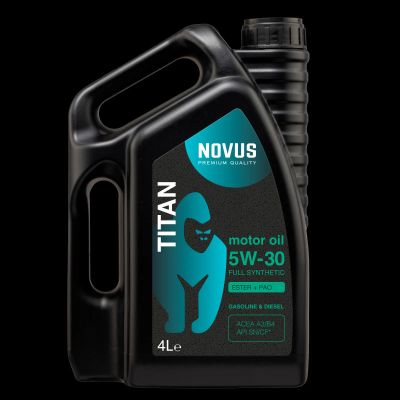 Лот: 21063699. Фото: 1. NOVUS TITAN 5W-30 PAO+Ester. Масла, жидкости