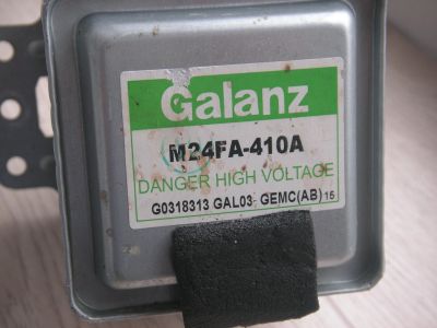 Лот: 23564103. Фото: 1. Магнетрон**Galahz M24F-410A... Запчасти для микроволновок, мини-печей