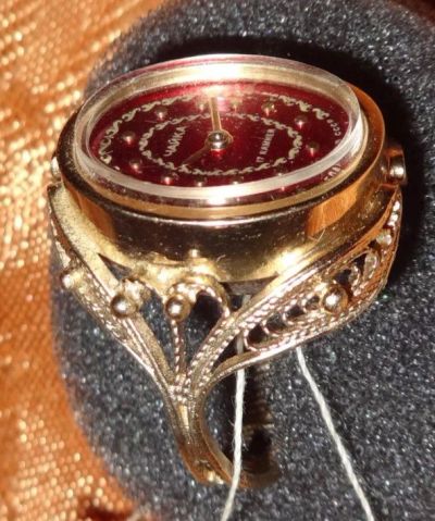 Лот: 9895049. Фото: 1. Винтажный перстень - часы из СССР. Кольца, перстни