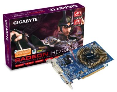 Лот: 8076559. Фото: 1. Видеокарта Gigabyte HD 3650 512MB... Видеокарты