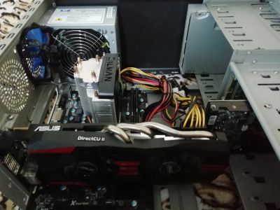 Лот: 15297345. Фото: 1. Системный блок R9 270x и Athlon... Корпуса, блоки питания