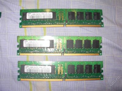 Лот: 2306478. Фото: 1. продам 3 планки DDR2 по 256 мб. Оперативная память