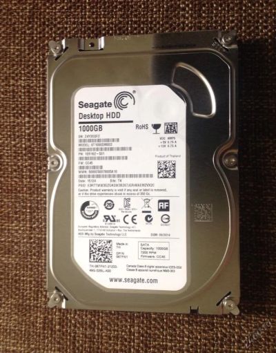 Лот: 5915650. Фото: 1. Жесткий 1TB, 7200 оборотов, новый... Жёсткие диски (HDD)