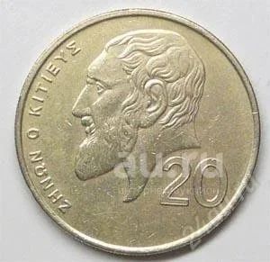 Лот: 18661969. Фото: 1. Кипр. 20 цент 1991г. Большая!. Остальные страны