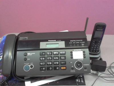 Лот: 7803980. Фото: 1. телефон факс автоответчик + радиотелефон... Факсы, автоответчики