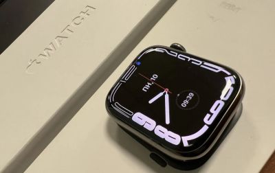Лот: 20285099. Фото: 1. Apple Watch S 7 45mm Graphite... Смарт-часы, фитнес-браслеты, аксессуары