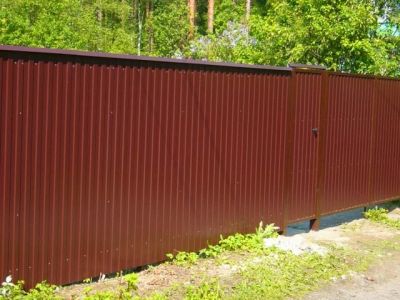 Лот: 7132475. Фото: 1. Профнастил С8 RAL 8017(шоколад... Ворота, заборы, шлагбаумы
