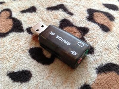 Лот: 6394002. Фото: 1. Внешняя звуковая карта USB (3D... Звуковые карты
