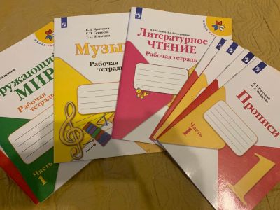 Лот: 16480012. Фото: 1. Рабочие тетради 1 класс. Для школы