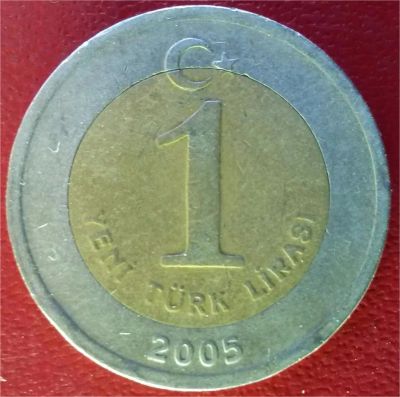 Лот: 7091300. Фото: 1. Турция 1 лира 2005 год. Европа