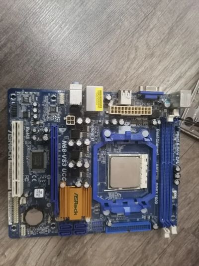 Лот: 16211591. Фото: 1. материнка Asrock+проц. Материнские платы