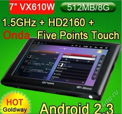Лот: 1461385. Фото: 1. планшет onda vx610w capacitive... Планшеты