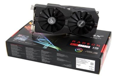 Лот: 11662705. Фото: 1. asus strix rx 470 4gb. Видеокарты