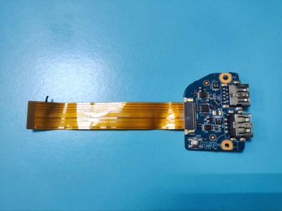 Лот: 17839394. Фото: 1. Б/У плата с разъемами USB на шлейфе... Запчасти для ноутбуков