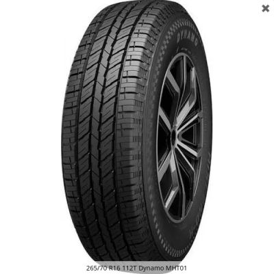 Лот: 19333038. Фото: 1. шины 265/70 R16 Dynamo MHT01 112T... Шины