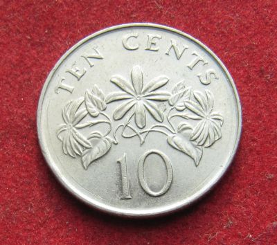 Лот: 19977434. Фото: 1. Сингапур 10 центов, 2005 г. Азия