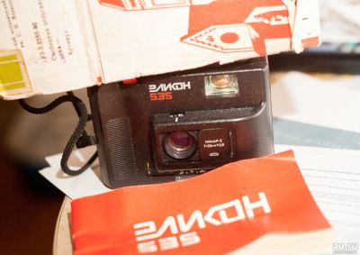 Лот: 9036040. Фото: 1. эликон 535 с документами в коробке. Плёночные дальномерные, шкальные