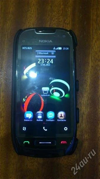 Лот: 3169381. Фото: 1. Продам Nokia C7-00 бу с крендлом... Смартфоны