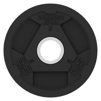 Лот: 25541357. Фото: 1. Диск олимпийский Bronze Gym обрезиненный... Штанги, блины
