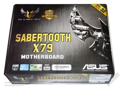 Лот: 7783045. Фото: 1. MB Asus Sabertooth x79 +Intel... Материнские платы