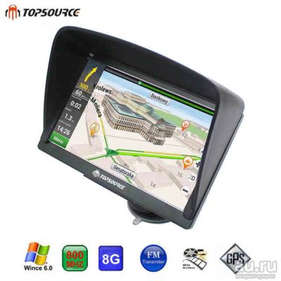 Лот: 17909039. Фото: 1. Автомобильный GPS навигатор Topsource... Видеорегистраторы,  радар-детекторы, системы парковки