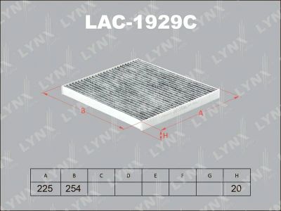 Лот: 13357164. Фото: 1. Lynx LAC-1929C Салонный фильтр. Расходные материалы