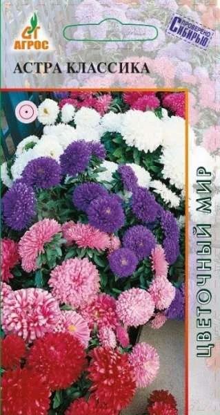 Лот: 11024085. Фото: 1. Астра Классика 0,3гр. Садовые цветы