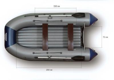 Лот: 8437803. Фото: 1. Надувная лодка ПВХ Флагман 350. Лодки и катера