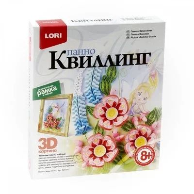 Лот: 16154155. Фото: 1. Квиллинг. Панно "Запах лета... Для рукоделия