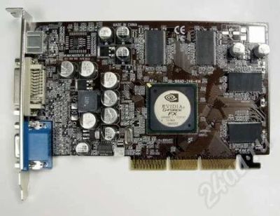 Лот: 614260. Фото: 1. видеокарта geforce fx5600 agp... Видеокарты