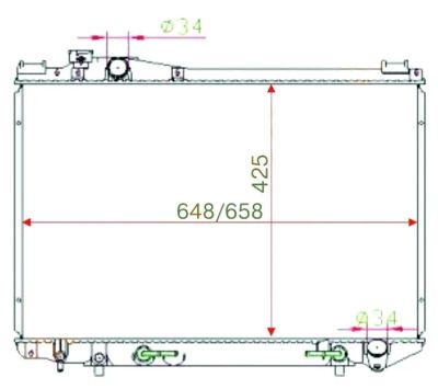 Лот: 3724773. Фото: 1. Радиатор toyota crown 2.0/3.0... Двигатель и элементы двигателя