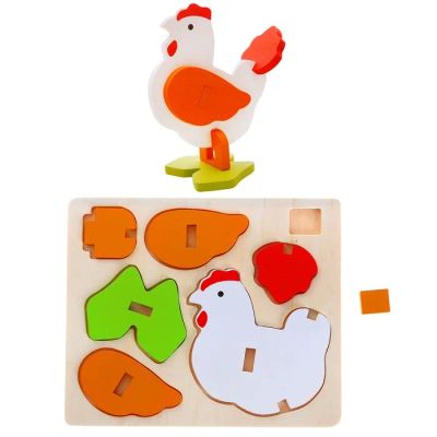 Лот: 5342657. Фото: 1. Конструктор 3Д "Курочка",2+. Конструкторы