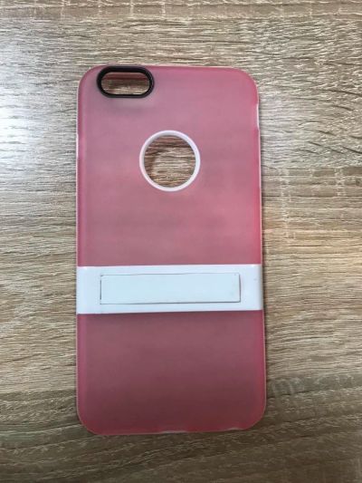 Лот: 9893819. Фото: 1. Чехол Iphone 6+/6S+ Розовый. Чехлы, бамперы