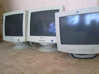 Лот: 1776723. Фото: 1. Моники x3. ЭЛТ-мониторы
