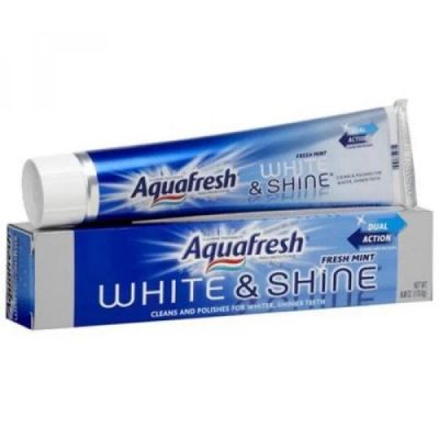 Лот: 14498120. Фото: 1. Aquafresh з/п 100мл Сияющая белизна. Уход за полостью рта