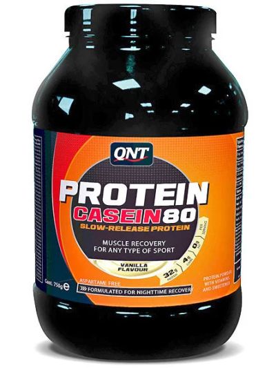 Лот: 9816349. Фото: 1. Casein 80 750 гр. QNT (Казеин... Спортивное питание, витамины